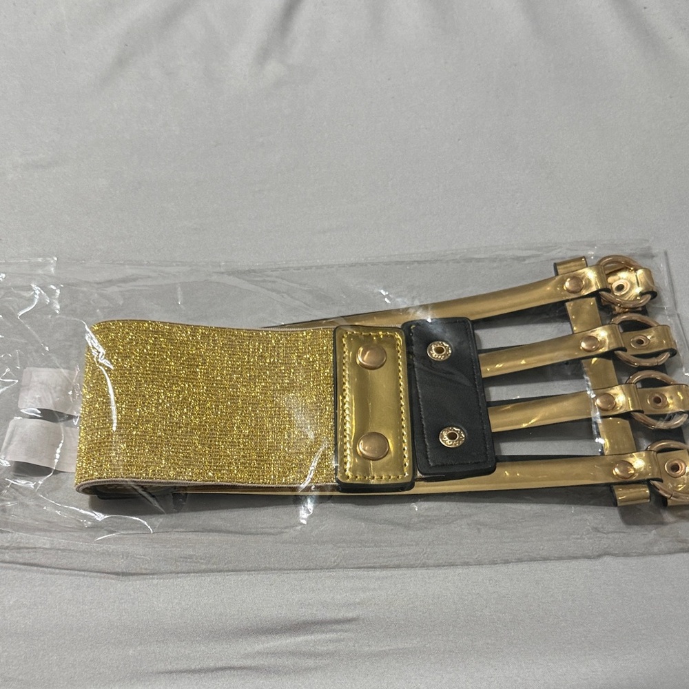 Gold and Black Women's Belt